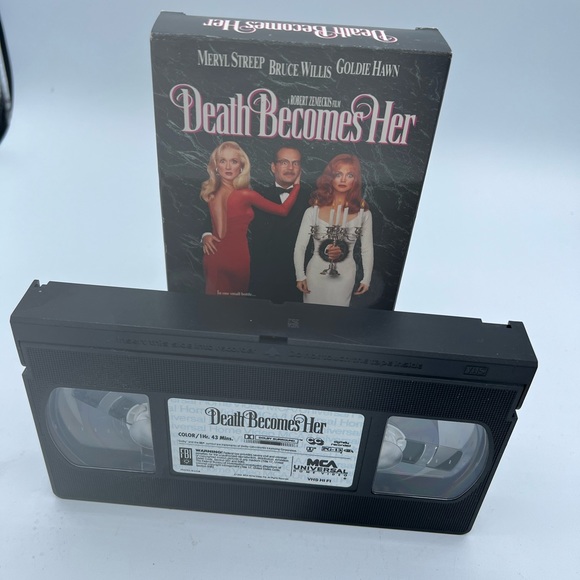 Death Becomes Her (VHS, 1993). 
Universal City Studios
B37 - Picture 3 of 3